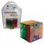 1toy Головоломка "Куб 3х3 с прозрачными гранями" 5,5см, блистер 14х19,5см. Т14217