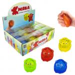 1TOY Жмяка липучая овечка, в коробке, 7,5 см, 4 цвета, 12шт.
