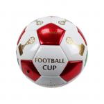 1TOY Футбольный мяч Foam ПВХ 23 см, 2-х слойный, машинная сшивка Чемпионы. Т15100
