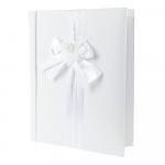 Свадебная книга для записи пожеланий "Белый танец" (16листов) 21*27*2см. (с декоративными стразами) (подарочная упаковка)  809204