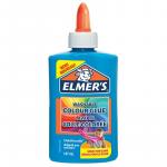 Клей канцелярский Elmers "Colour Glue", 147мл, для слаймов, синий, непрозрачный