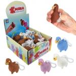 1TOY Какуны, жмяка лама на брелке, 4 цвета, 24шт.