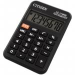 Калькулятор карманный Citizen LC-110NR, 8 разр., питание от батарейки, 58*88*11мм, черный. LC-110NR