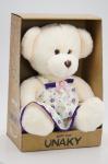 Мягкая игрушка в средней коробке Медведь Аха Великолепный малый, сарафан в цветочек, 24/32 см, 0937224S-9M