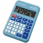 Калькулятор карманный Citizen LC-110NRBL, 8 разр., питание от батарейки, 88*58*11мм, голубой. LC-110NR-BL