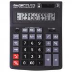 Калькулятор ОФИСМАГ настольный OFM-333, 12 разрядов, двойное питание, ЧЕРНЫЙ, 200x154 мм, 250462
