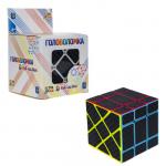 1TOY Головоломка "Куб карбон" прямоугольники 5.5*5.5 6х6х9см.