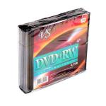 Диск DVD+RW VS 4,7 Гб 4х slim/5: VSDVDPRWSL501 штр.: 4607147620595