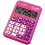 Калькулятор карманный Citizen LC-110NRPK, 8 разр., питание от батарейки, 58*88*11мм, розовый. LC-110NRPK