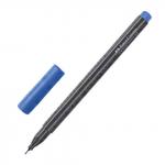 Ручка капиллярная FABER-CASTELL "Grip Finepen", СИНЯЯ, трехгранная, корпус черный, 0,4 мм, 151651