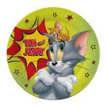 Tom&Jerry. Набор бумажных тарелок (Том крупно), 6 штук d=230 мм.