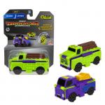 1TOY Transcar 2в1: Лесовоз – Автовоз, 8 см.