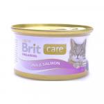 100060 Брит Консервы д/кошек Brit Care Tuna&Salmon Тунец и лосось, 80 г