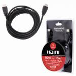 Кабель HDMI AM-AM, 3 м, SONNEN Premium, медь, экранированный, для передачи аудио-видео, 513131