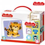 Пазлы контурные Baby Toys "Зигзаг. Зверята", 18 эл