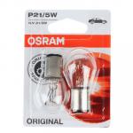 Автолампа галогеновая OSRAM P21/5W, 12V, 21/5W, BAY15d, блистер, 2 шт.