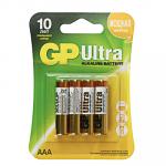 Батарейки GP Ultra 24A-BC4 AAA, 4 шт. (GP 24AU-2CR4 40/320)