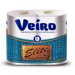 Туалетная бумага Veiro 3х-слойная, Elite, белая, 4 шт
