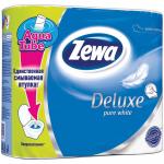 Бумага туалетная ZEWA Deluxe 3сл, 4рул/упак, белая: 3228 штр.:  2007013175792