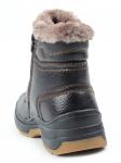 8295B BLACK Ботинки зимние мужские (натуральная и искусственная кожа, иск. мех)