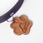 Ошейник кожаный однослойный