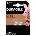 Батарейки DURACELL, LR44 (V13GA, 76A), алкалиновые, КОМПЛЕКТ 2 шт, блистер, (ш/к 4424)