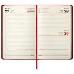 Ежедневник датированный 2022 А5 138x213мм BRAUBERG Original, под кожу, бордо/серый, 112839