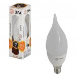 Лампа светодиодная ЭРА, 7(60)Вт, цоколь E14,свеча на ветру, тепл. бел., 30000ч, LED smdBXS-7w-827-E14