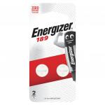 Батарейки ENERGIZER, 189 (G10, LR54), алкалиновые, КОМПЛЕКТ 2шт, блистер, (ш/к 83088)