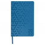 Ежедневник датированный 2022 А5 138x213мм BRAUBERG Glance, под кожу, синий, 112815