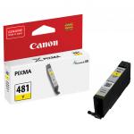 Картридж струйный CANON (CLI-481Y) для PIXMA TS704/TS6140, желтый, ресурс 257 страниц, ориг.