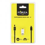 FORZA Адаптер-переходник Micro USB – Type-C, Micro USB –  iP,  пластик, блистер
