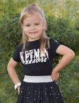Детская футболка для девочки KETMIN PARADISE цв.Чёрный