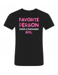 Детская футболка для девочки KETMIN Favorit Person цв.Чёрный