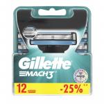 Cменные кассеты для бритья Gillette MACH3 12шт