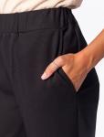 Прямые свободные брюки из плотного джерси на резинке