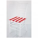 Santalino 850-846-5 сидушка на стул "акцент",40х40см, 100% хлопок ,белый