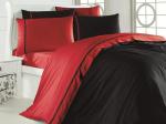 Комплект постельного белья FIRST CHOICE Cotton Satin Red & Black S-396