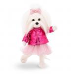 Мягкая игрушка Lucky Mimi, в розовом пуховике с каркасом 25 см