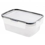"Asti" Контейнер для продуктов пластмассовый 1,3 л, 19,5х14,7х8,4 см, герметичный, прозрачный, подходит для СВЧ (Россия)