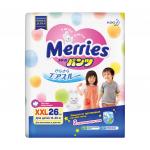 Подгузники-трусики для детей ночные МERRIES XXL 15-28 кг, 26 шт.