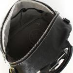Рюкзак жен натуральная кожа GU 163-7608,  1отд,  3невш+5внут карм,  черный 232819