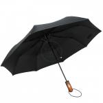 Зонт муж RST 3680-B,  R=56 см,  полуавт   8 спиц-сталь+fiber   3 слож   полиэстер,  черный 202633