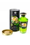 Масло для массажа Shunga Organic Exotic Green Tea, разогревающее, зелёный чай, 100 мл.