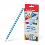 Пластиковые цветные карандаши шестигранные ErichKrause® 12 цветов