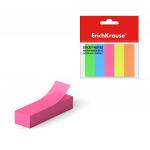 Закладки бумажные с клеевым краем ErichKrause® Neon, 15х50 мм, 500 листов, 5 цветов