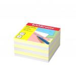 Бумага для заметок ErichKrause®, 90x90x50 мм, 2 цвета: белый, желтый