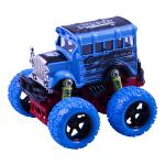 Wincars Автобус с большими колёсами инерционный металлический 10 см, синий
