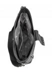 Сумка БРЕНДА DARK кожа флотер черный