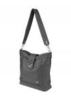 Сумка БРЕНДА GREY кожа флотер асфальт